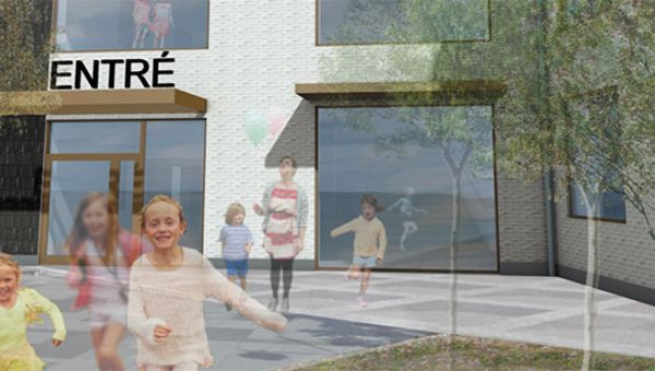 En grön skola tar form.